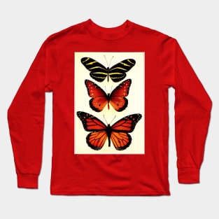 Zebra and Milkweed Butterflies, 1904 Long Sleeve T-Shirt